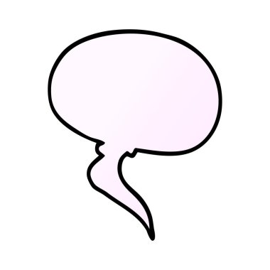 çizgi film doodle konuşma balonu