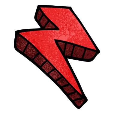 çizgi film doodle şimşek