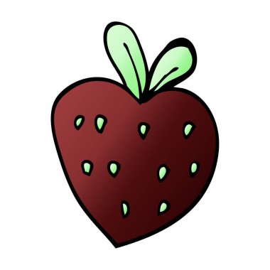 çizgi film doodle çilek fr