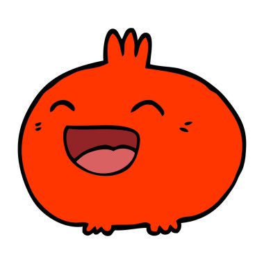 çizgi film doodle mutlu kök sebze