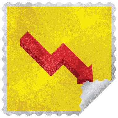 performans ok grafik kare etiket damga