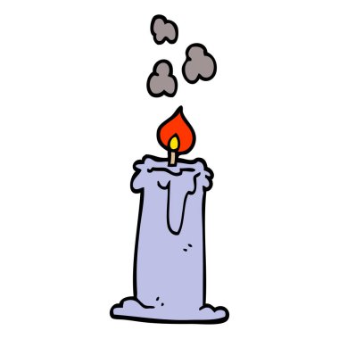 çizgi film yaktı doodle mum