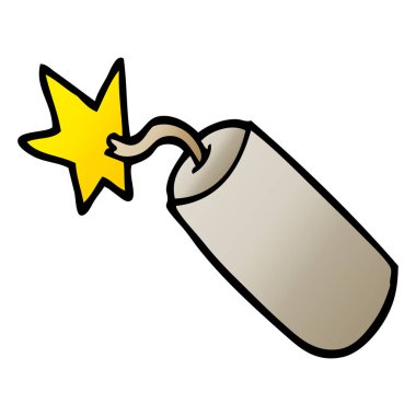 çizgi film doodle dinamit vektör çizim