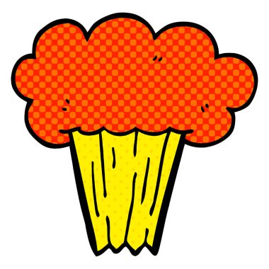 çizgi film doodle bir havuç kek