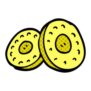 çizgi film doodle altın sikkeler