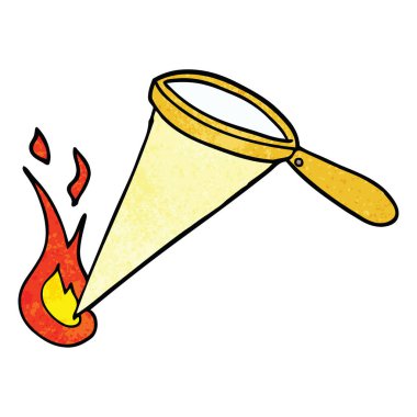 çizgi film doodle Büyüteç