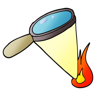 çizgi film doodle Büyüteç