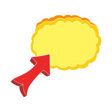 işaretçi ok gösterimi düz renk