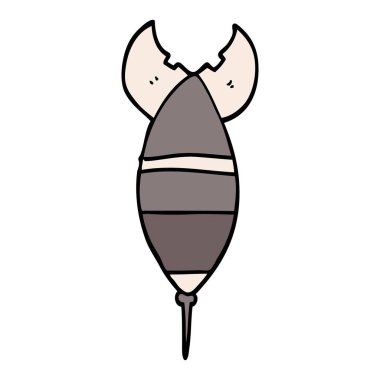 çizgi film doodle nükleer bomba