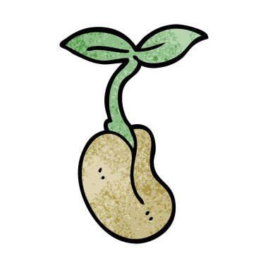 çizgi film doodle fide vektör çizim