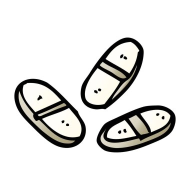 çizgi film tablet, vektör çizim doodle