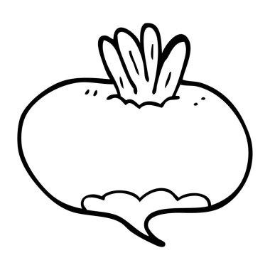 çizim karikatür şalgam