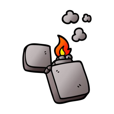 çizgi film doodle eski çakmak