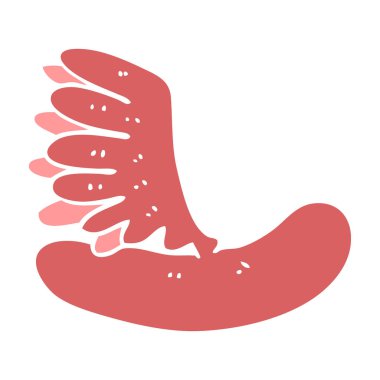 Sosisli sandviç çizgi film doodle