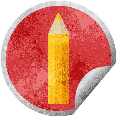 turuncu boyama kalem grafik vektör çizim dairesel etiket