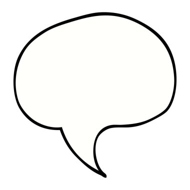 çizgi film doodle konuşma balonu