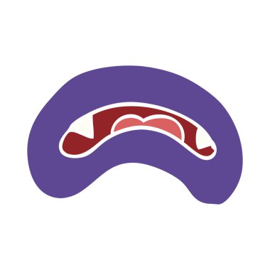 çizgi film doodle vampir ağız