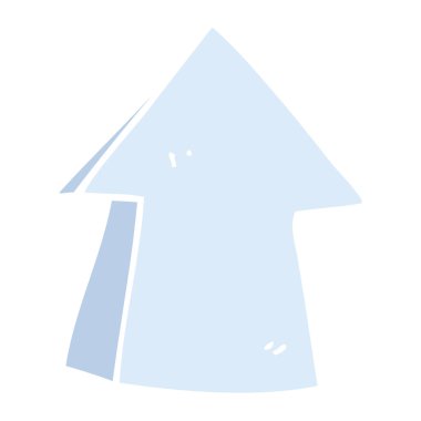 çizgi film doodle işaret eden ok