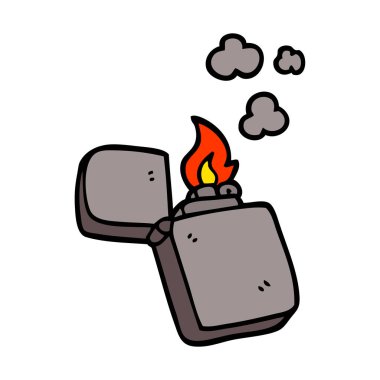 çizgi film doodle eski çakmak