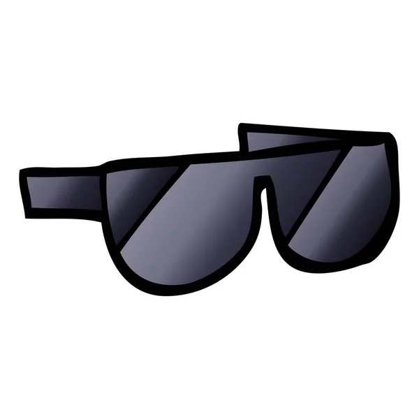 Vektorgradient Illustration Cartoon Sonnenbrille — Stockvektor