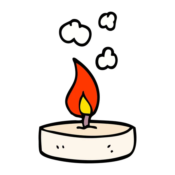 动画片涂鸦小蜡烛 — 图库矢量图片