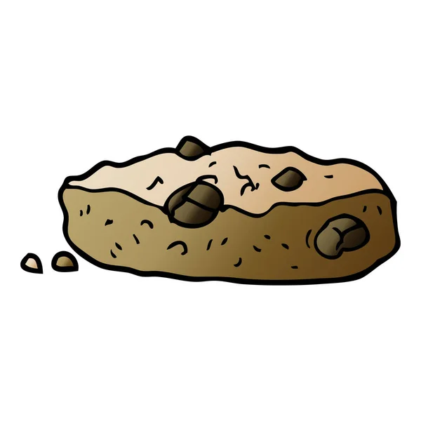 Kreskówka Doodle Choclate Chip Cookie — Wektor stockowy