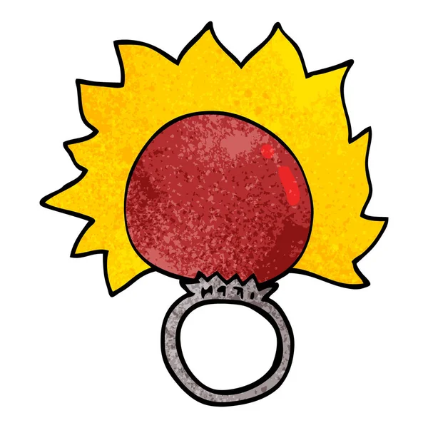 Cartoon Doodle Brand Bal Ring — Stockvector