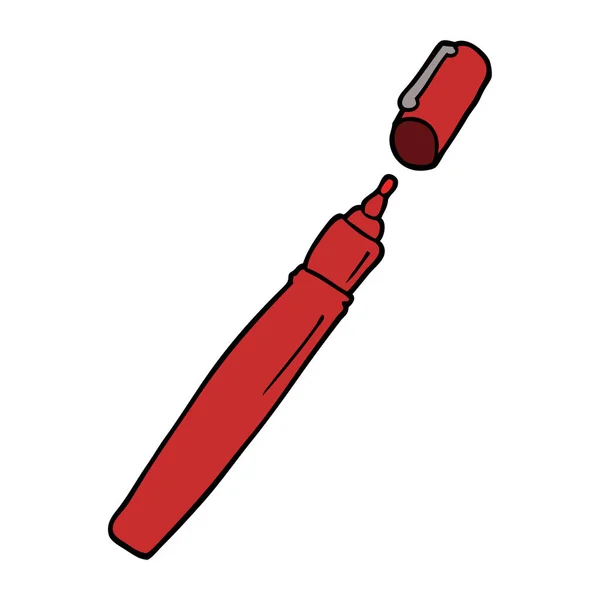 Cartoon Doodle Pen Vector Illustration — Stock Vector