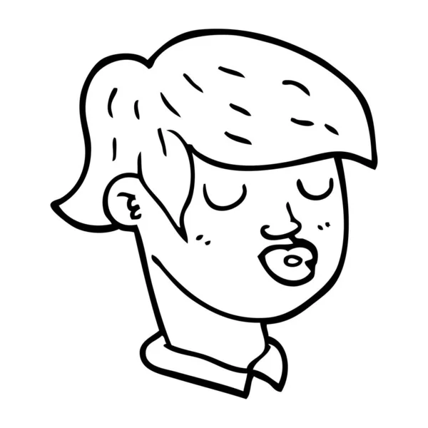Рисунок Лица Мальчика — стоковый вектор