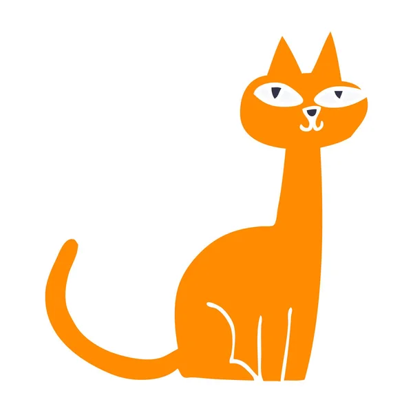 Cartoon Doodle Cat Illustrazione Vettoriale — Vettoriale Stock