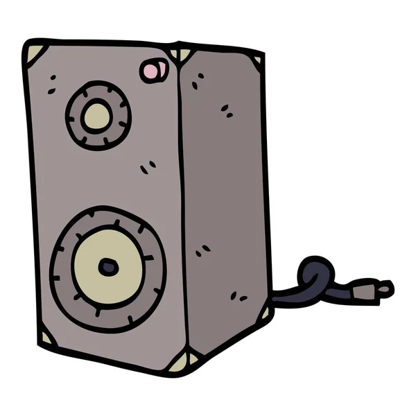 Caja Altavoces Dibujos Animados Garabato — Archivo Imágenes Vectoriales