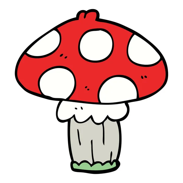 Illustration Couleur Plate Champignon — Image vectorielle