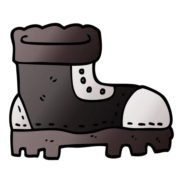 Cartoon Doodle Werk Boot — Stockvector