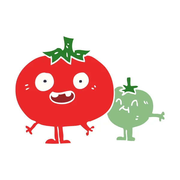 Tegneserie Doodle Glade Tomater – Stock-vektor