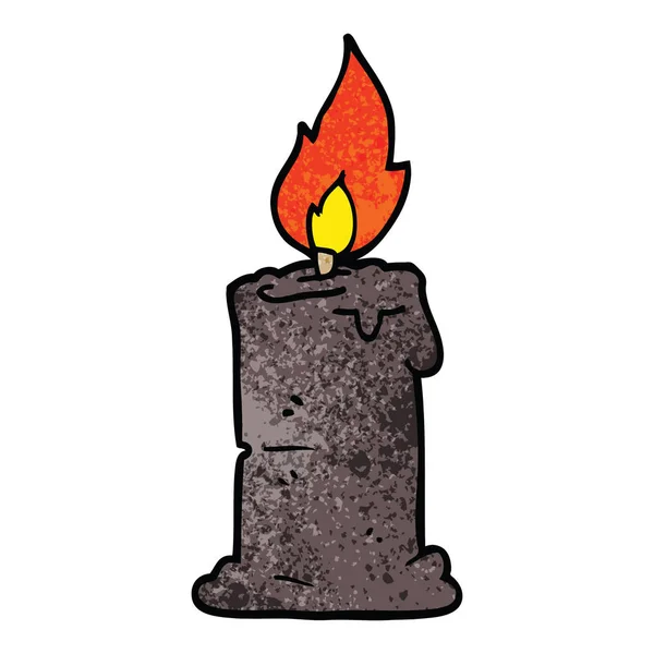 漫画は非常に熱い蝋燭を落書き — ストックベクタ