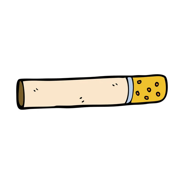 Rajzfilm Doodle Cigaretta Vektoros Illusztráció — Stock Vector