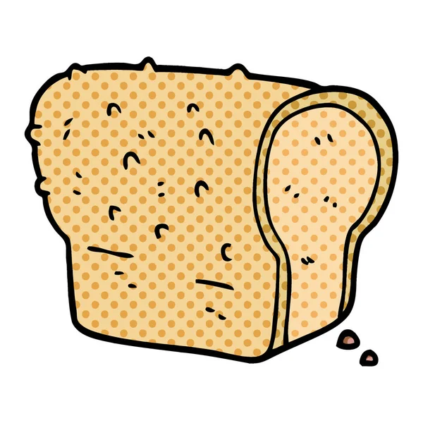 Cartoon Doodle Pagnotta Pane — Vettoriale Stock