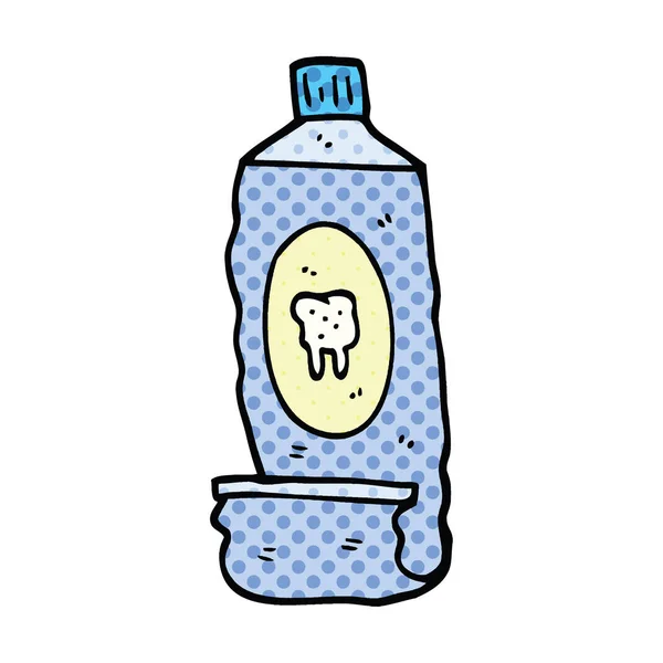 Comic Book Style Cartoon Toothpaste — Stock Vector