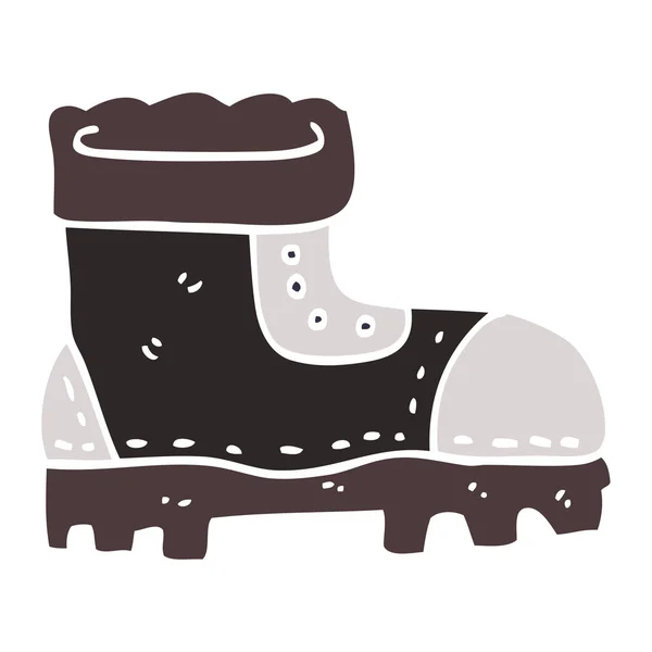 Cartoon Doodle Work Boot — Stock Vector