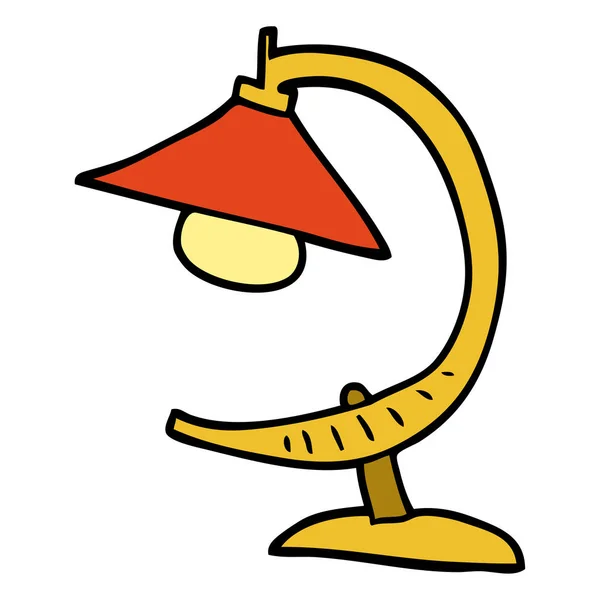 Cartoon Doodle Funky Lampa — Stockový vektor