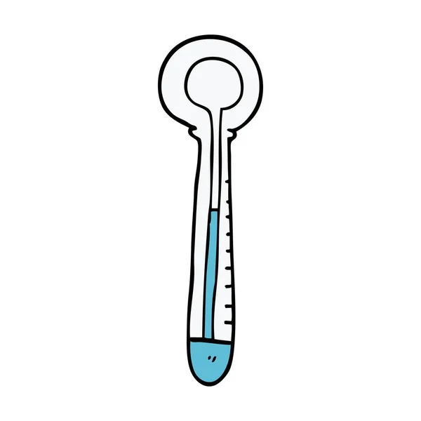 Cartoon Doodle Medical Thermometer — Stock Vector