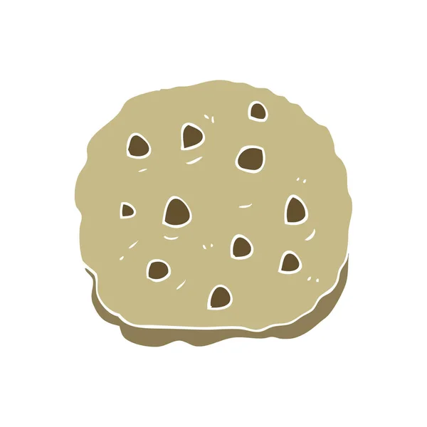 Illustration Couleur Plate Cookie — Image vectorielle