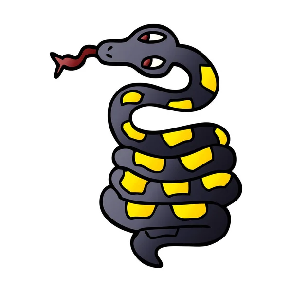 Kreskówka Doodle Trujący Wąż — Wektor stockowy