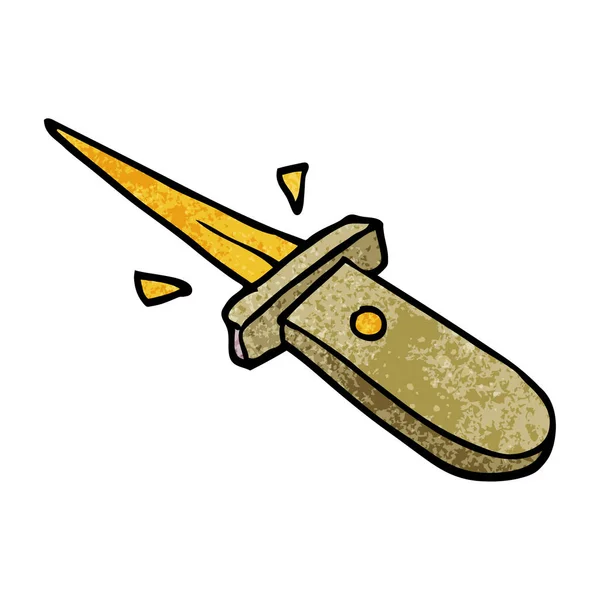 Cartoon Doodle Flick Kniv — Stock vektor