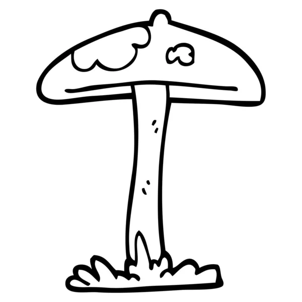 线条画动画片蘑菇 — 图库矢量图片