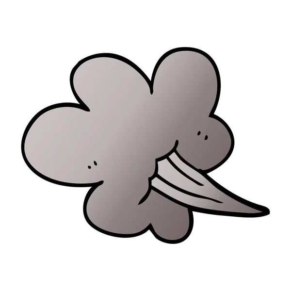 Dibujos Animados Garabato Zumbido Nube — Vector de stock