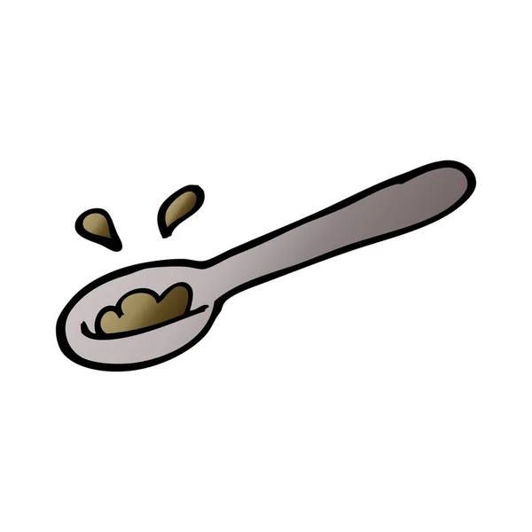 Cartoon Doodle Ladle Food — Stock Vector