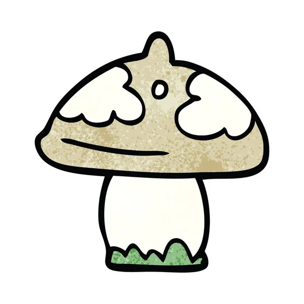 Illustration Couleur Plate Champignon — Image vectorielle