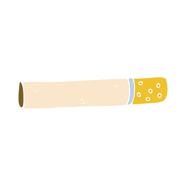 Dibujos Animados Garabato Cigarrillo Vector Ilustración — Vector de stock
