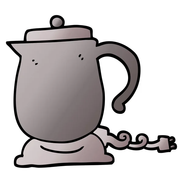 Векторный Градиентный Иллюстрационный Чайник — стоковый вектор